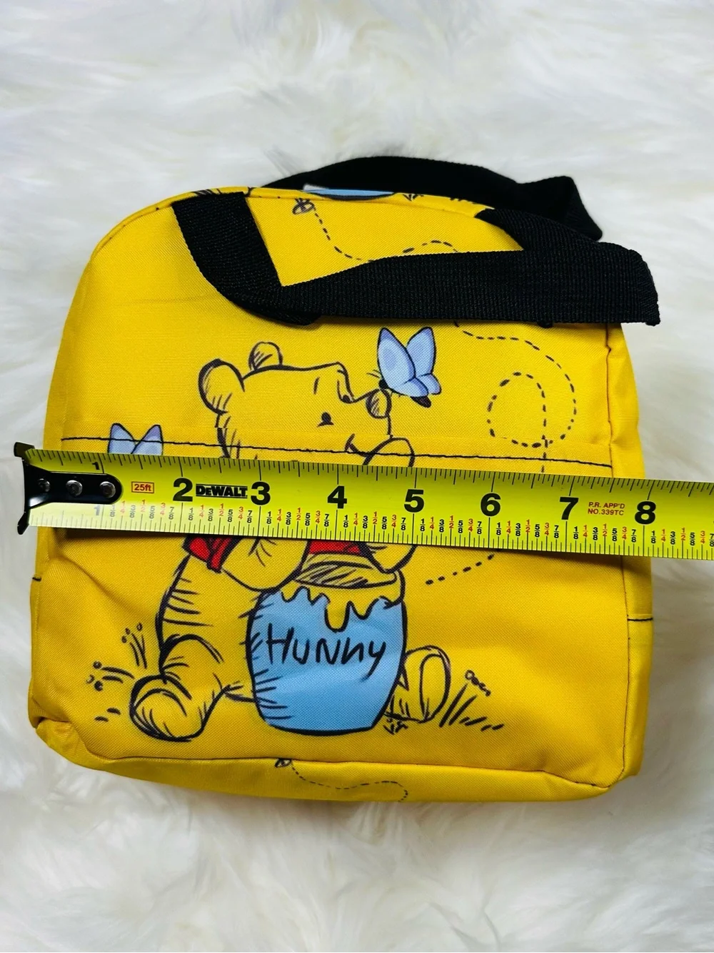 Kids Yellow Winnie the Pooh Lunch Bag - Playful Honey Pot Design
